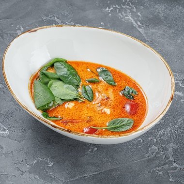 Суп Том Ям с креветками - фото